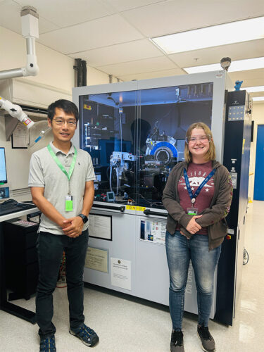 Student, professor conduct research at national lab